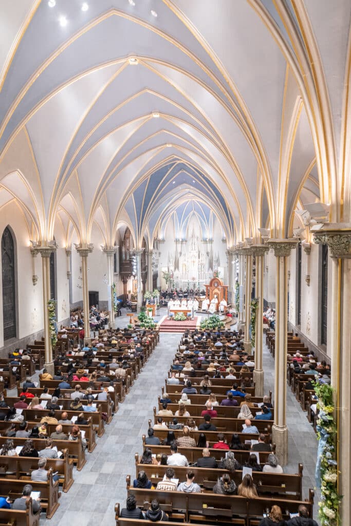 View from the balcony of the Cathedral during Mass